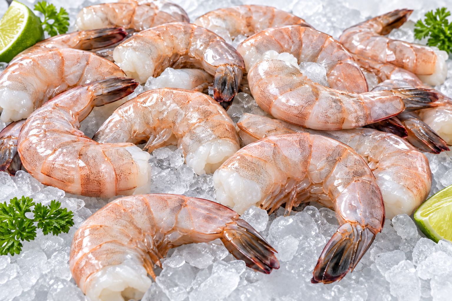 Jumbo headless wild-caught Suriname shrimp 15–19